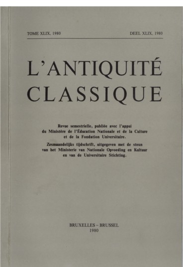 Compte-rendu de Annie Verbanck-Piérard de l’ouvrage de Karl Schefold, « Götter- und Heldensagen der Griechen in der spätarchaischen Kunst », avec la collaboration de Luca Giuliani, publié dans L'Antiquité Classique, Tome 49, 1980. p. 565-567.